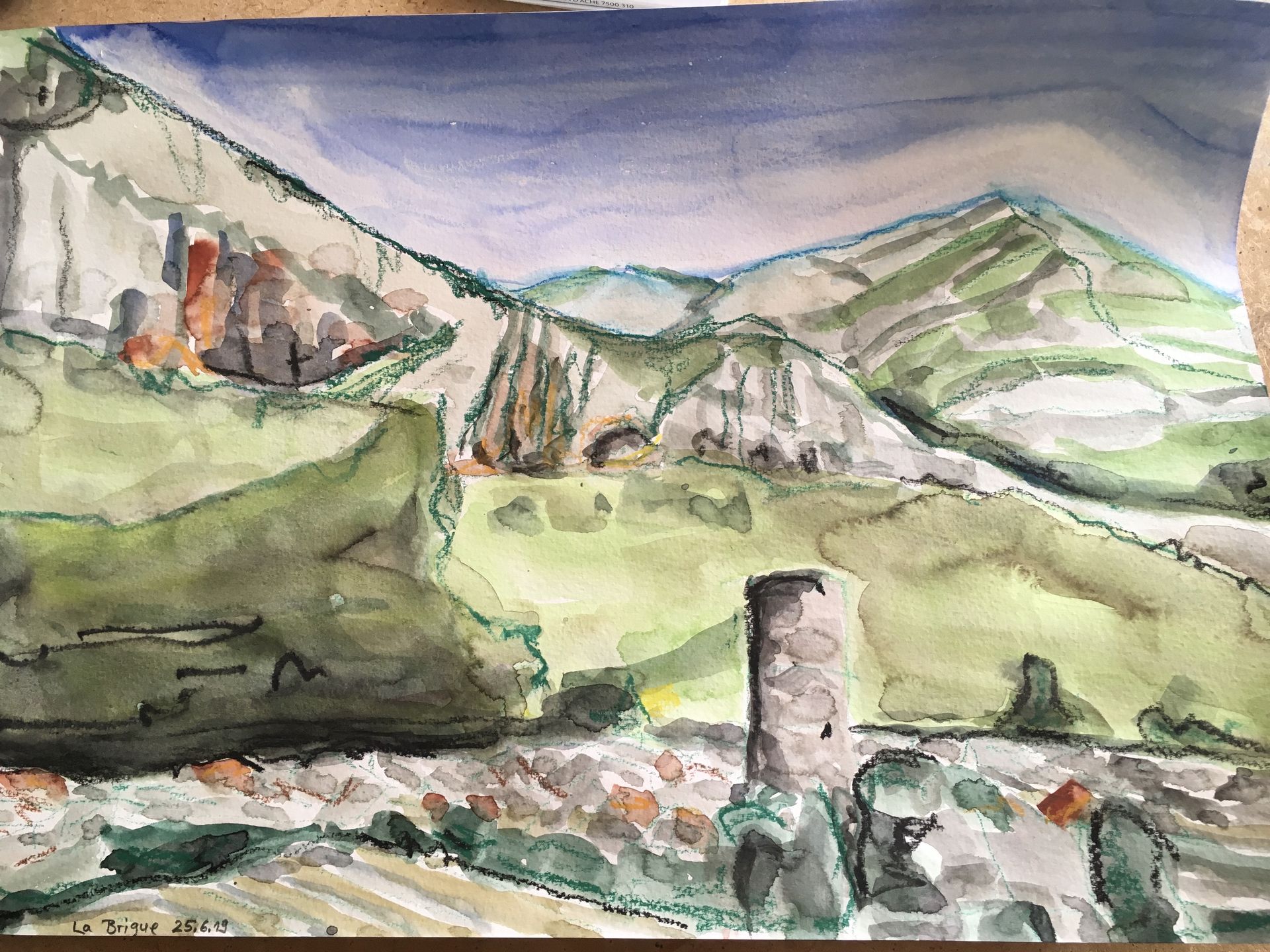 Landschaft in den Franz. Seealpen