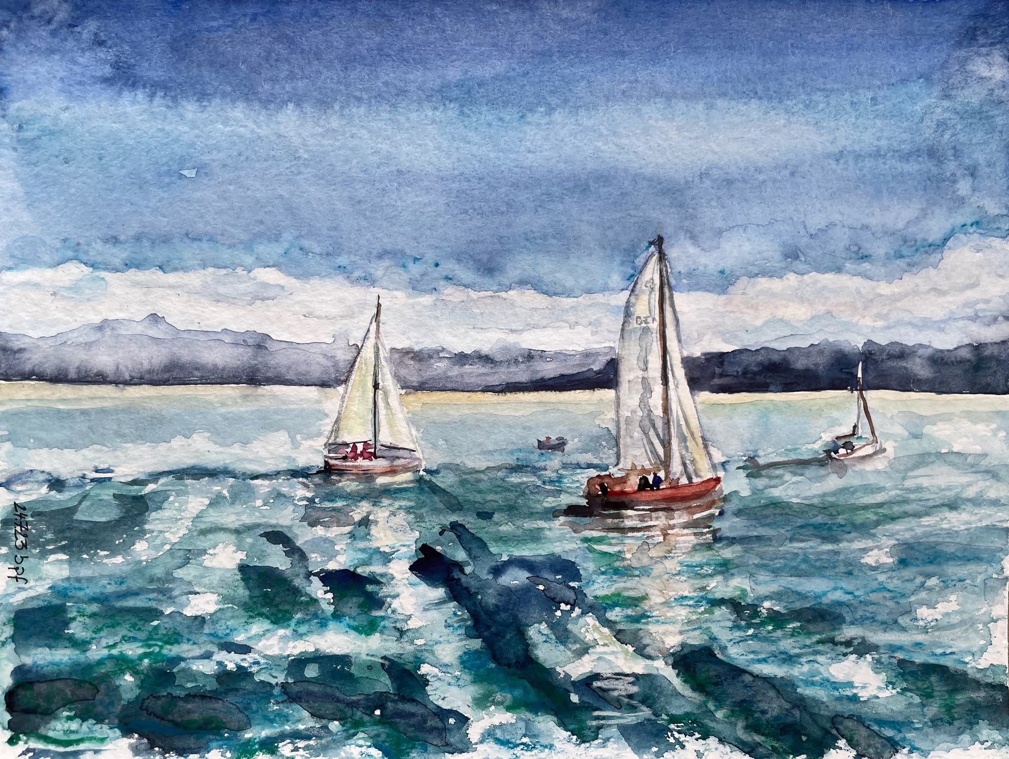 Auf dem Bodensee